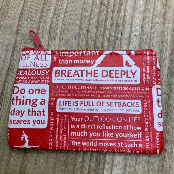 Lululemon Red Mini Pouch Coin Bag - Picture 1 of 5